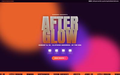 Screenshot of the Afterglow demo