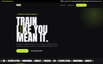 Screenshot of the Pulse demo